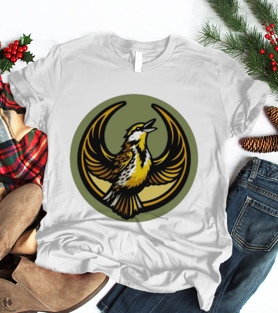 Western Meadowlark Rebel Alliance Icon Star Wars Symbol Bird Motif T-Shirt