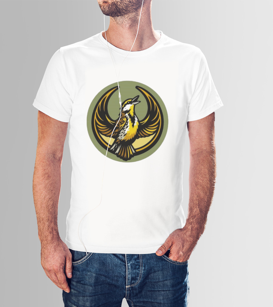 Western Meadowlark Rebel Alliance Icon Star Wars Symbol Bird Motif T-Shirt