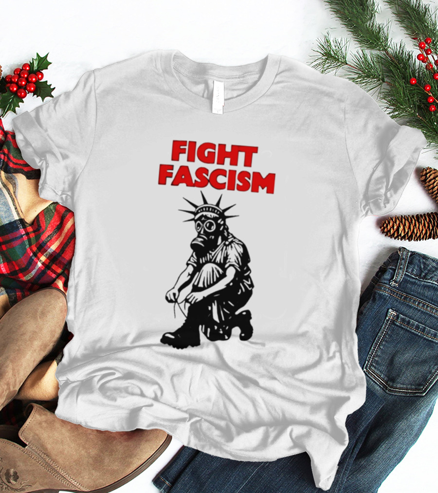 Fight Fascism Liberty Not Fascism Abolish ICE T-Shirt