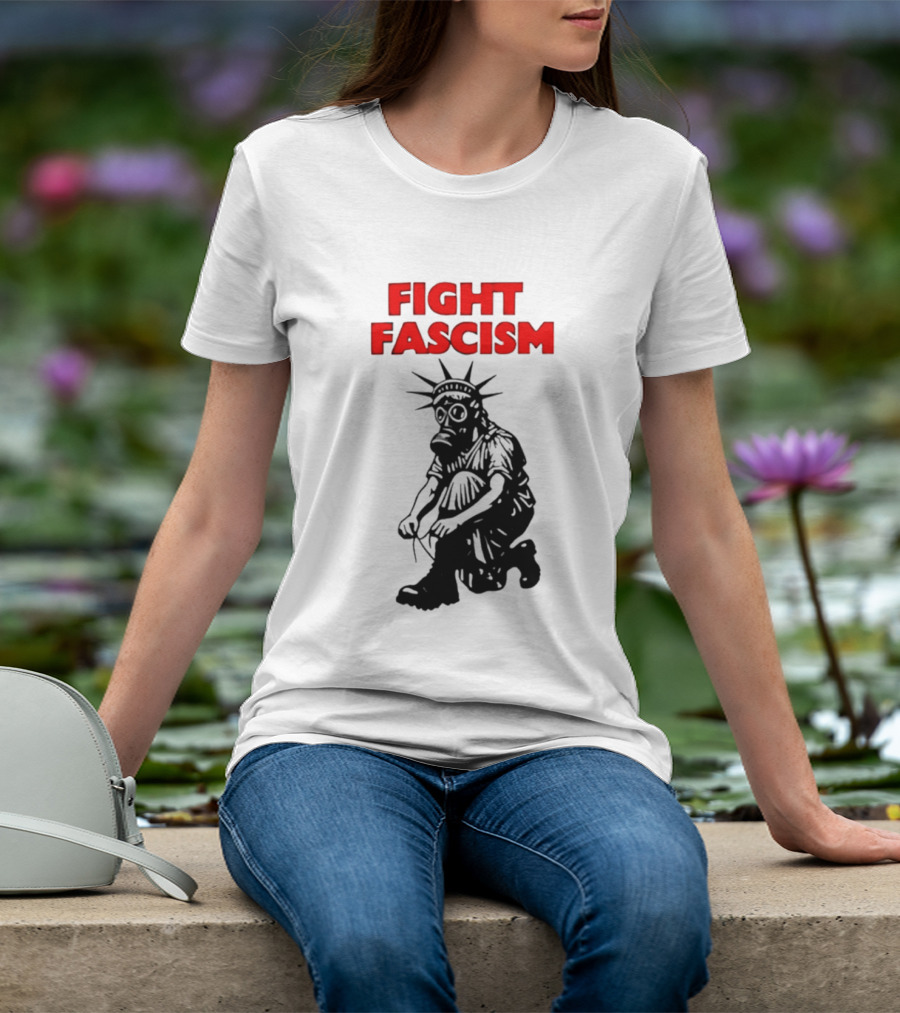 Fight Fascism Liberty Not Fascism Abolish ICE T-Shirt