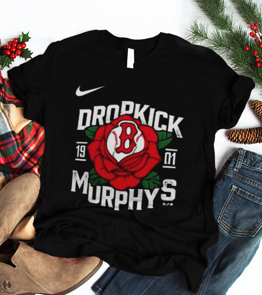 Nike Dropkick Murphys Boston Red Sox 1901 Rose T-Shirt