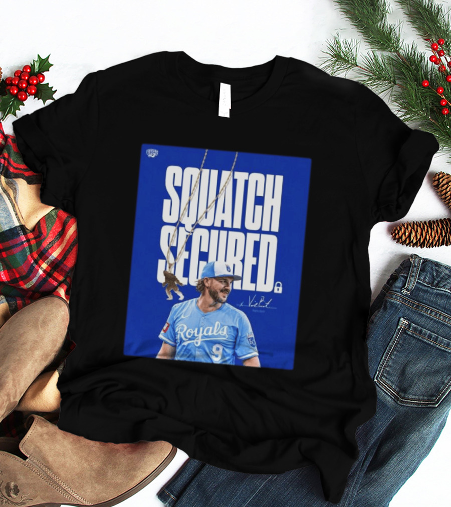 Squatch Secured Vinnie Pasquantino Royals Signature Collection T-Shirt