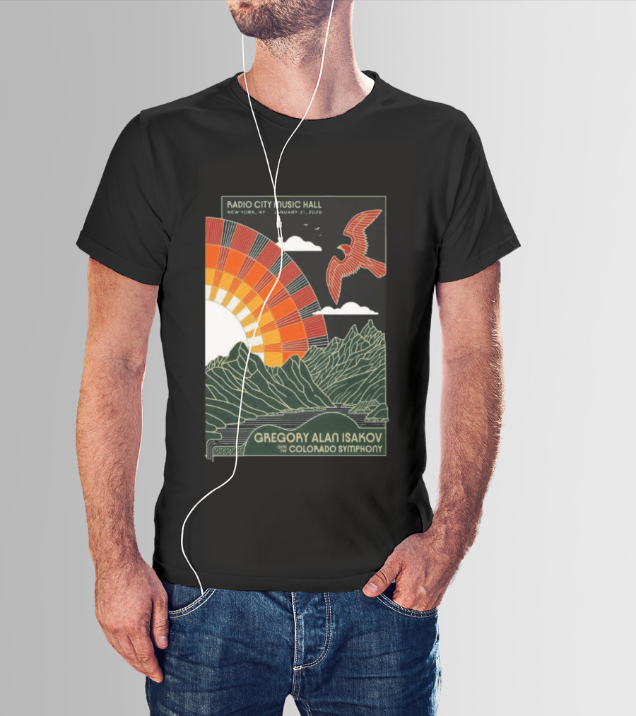 Gregory Alan Isakov With Colorado Symphony Radio City Music Hall January 31 2026 T-Shirt