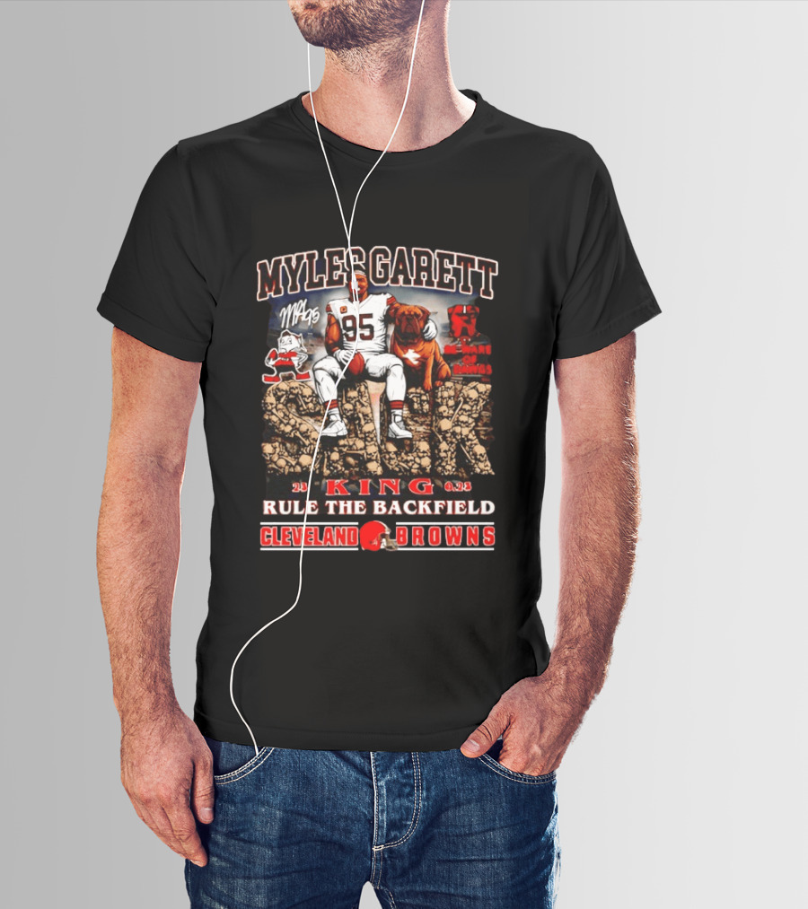 Myles Garrett King Rule The Backfield Cleveland Browns T-Shirt