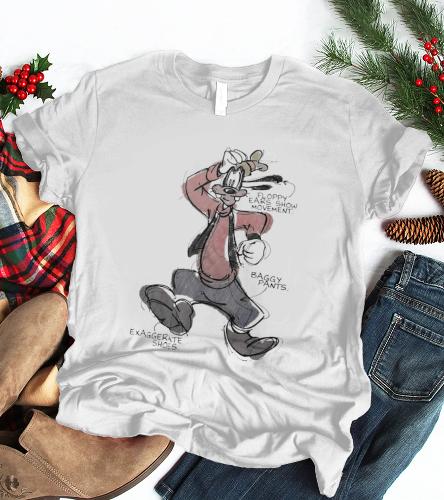 Goofy Floppy Ears Movement Baggy Pants Exaggerated Shoes T-Shirt