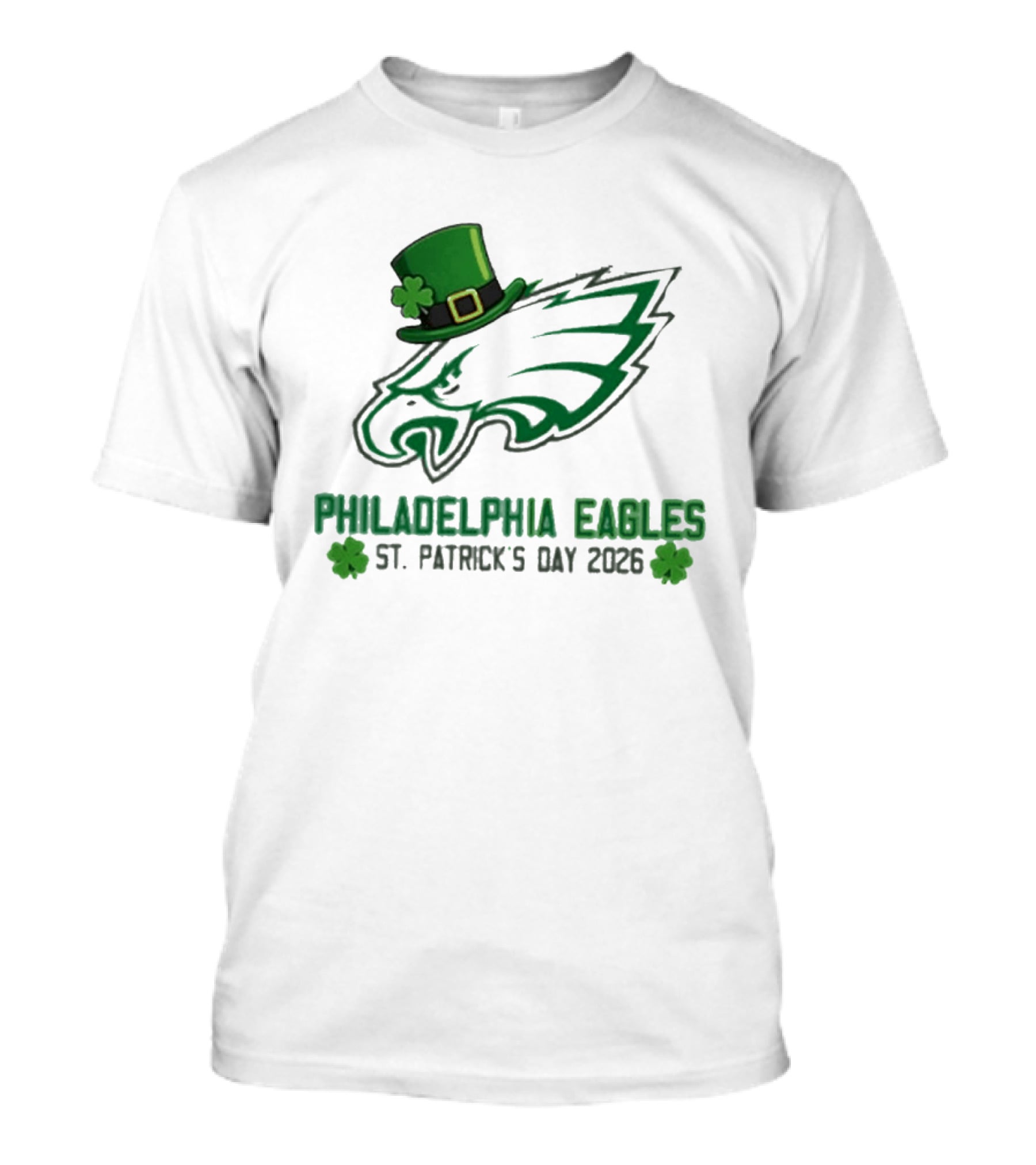 Philadelphia Eagles St. Patrick's Day 2026 Shamrock Hat T-Shirt
