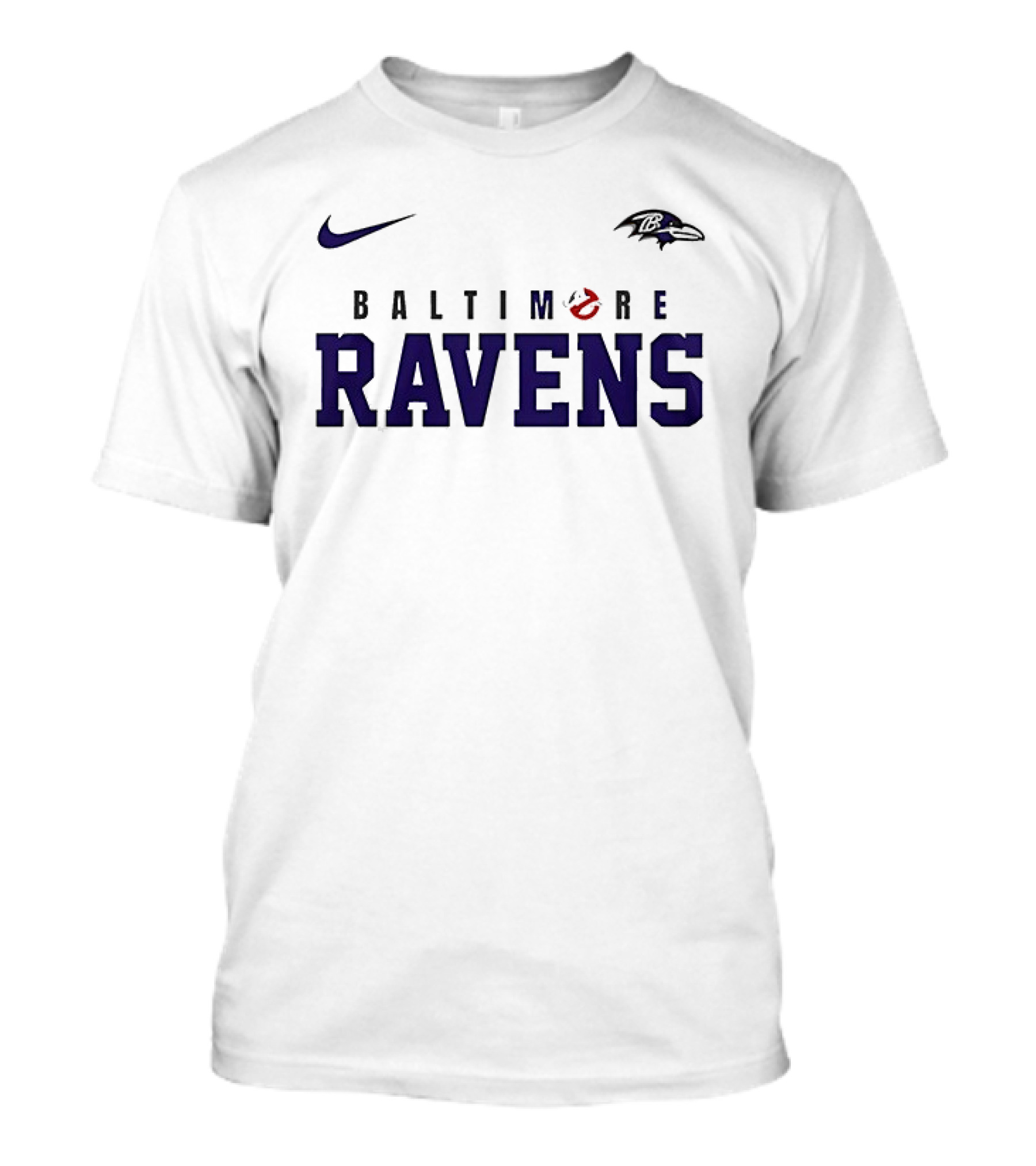 Nike Baltimore Ravens Ghostbusters Who Ya Gonna Call T-Shirt