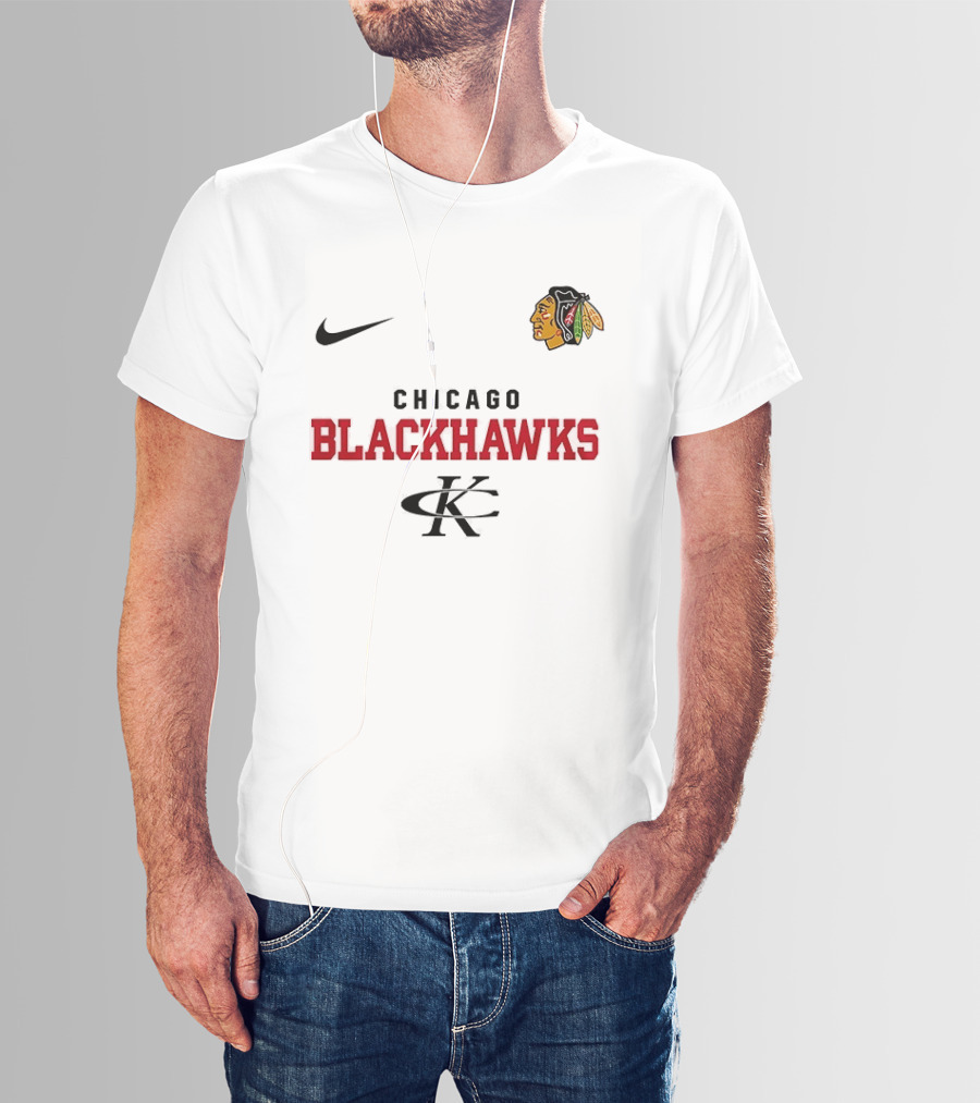 Chicago Blackhawks Kenny Chesney No Shoes Nation Tour Nike Collaboration T-Shirt