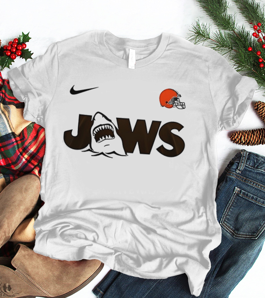 Nike Cleveland Browns Jaws 50th Anniversary Collection T-Shirt