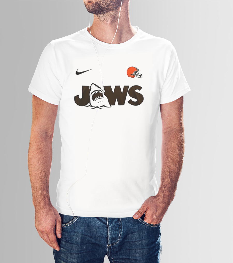 Nike Cleveland Browns Jaws 50th Anniversary Collection T-Shirt