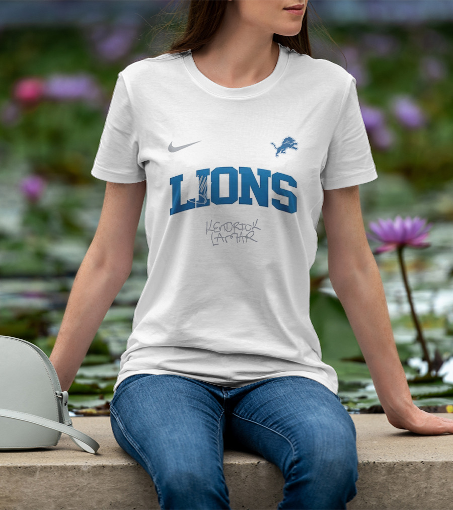 Nike Detroit Lions Kendrick Lamar King Kunta Collaboration T-Shirt