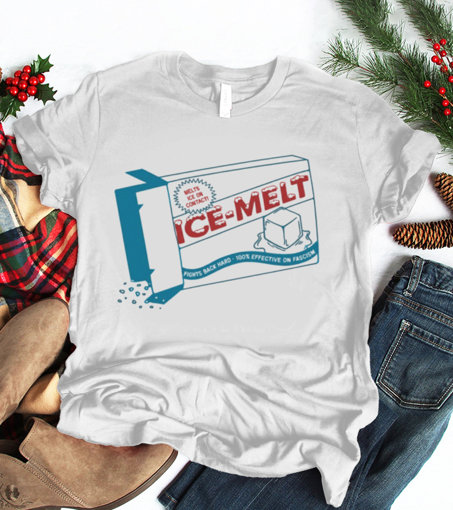 Ice Melt Salt Box Ice Cubes Winter Snow Solution T-Shirt
