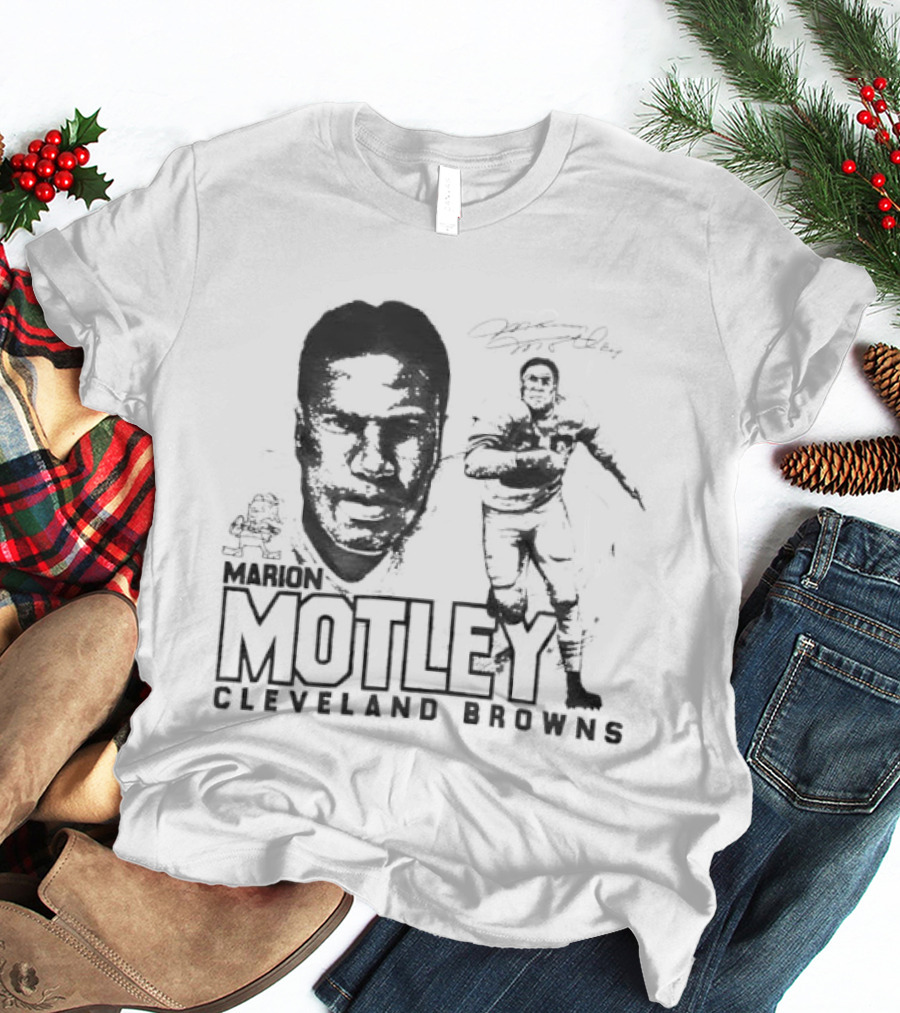 Marion Motley Cleveland Browns NFL Hall Of Fame Legend T-Shirt