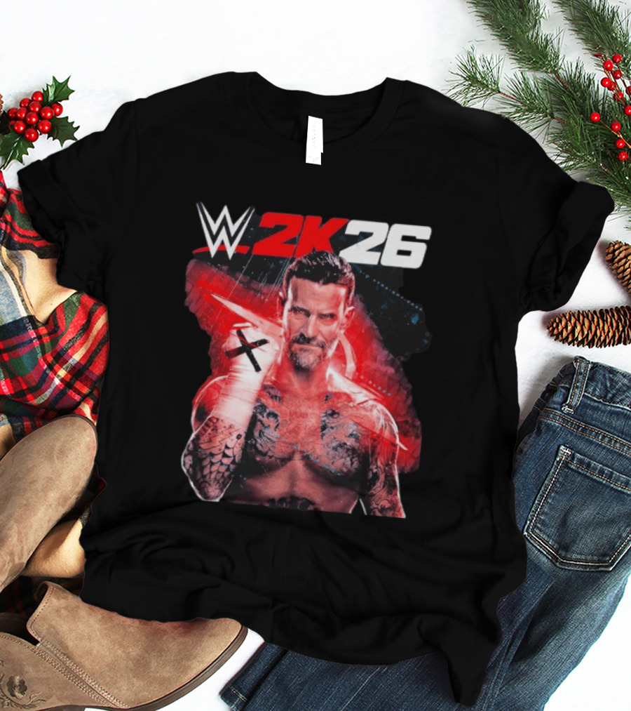 WWE 2K26 CM Punk Best In The World Cover Star Edition T-Shirt