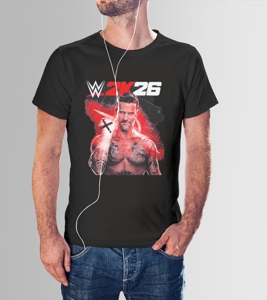 WWE 2K26 CM Punk Best In The World Cover Star Edition T-Shirt