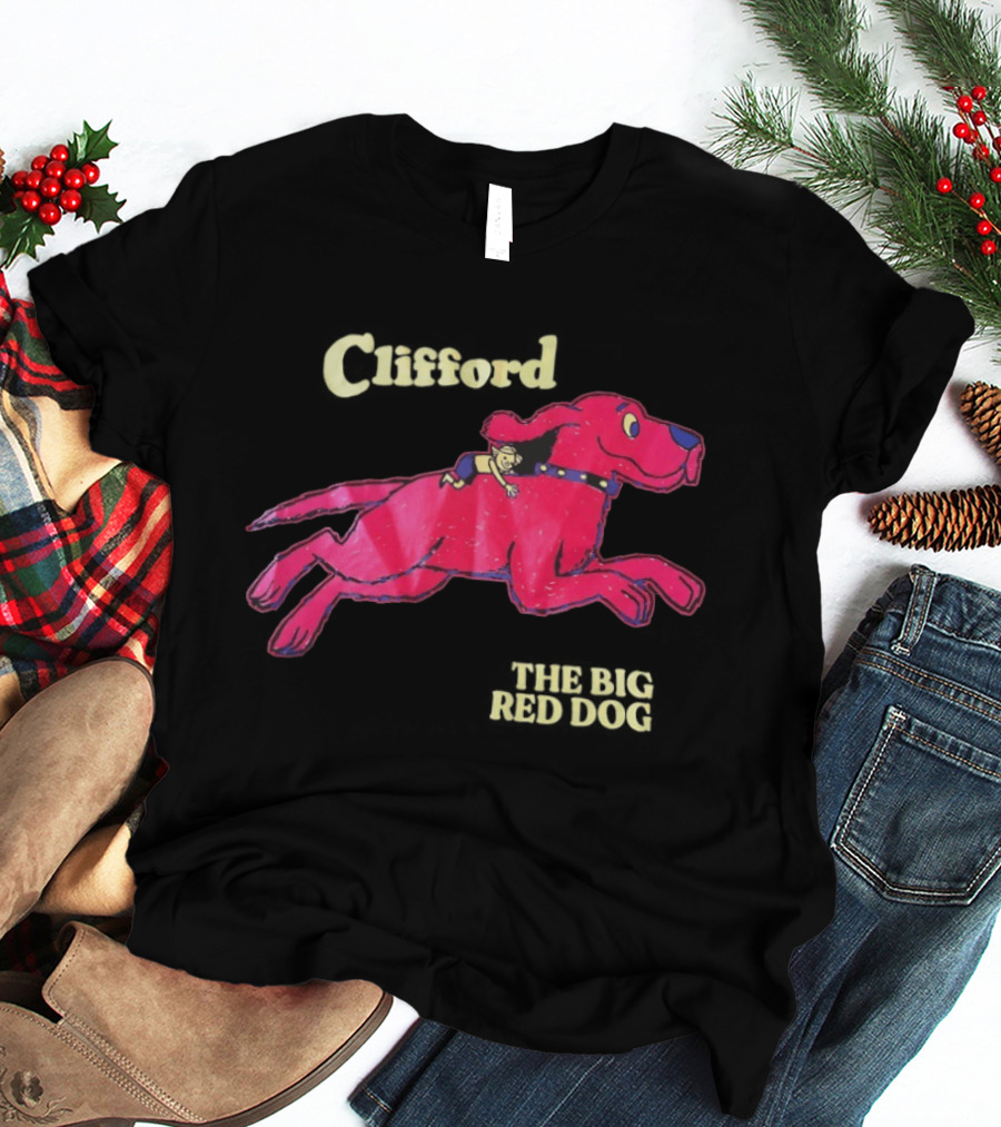 Clifford The Big Red Dog Running With Emily Elizabeth Classic Kids T-Shirt