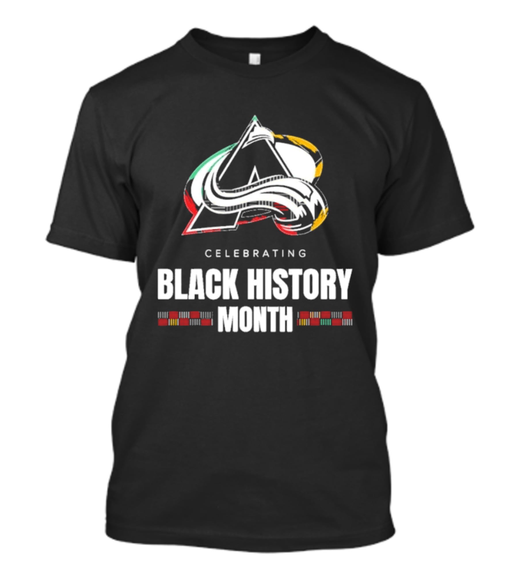 Celebrating Black History Month Colorado Avalanche T-Shirt