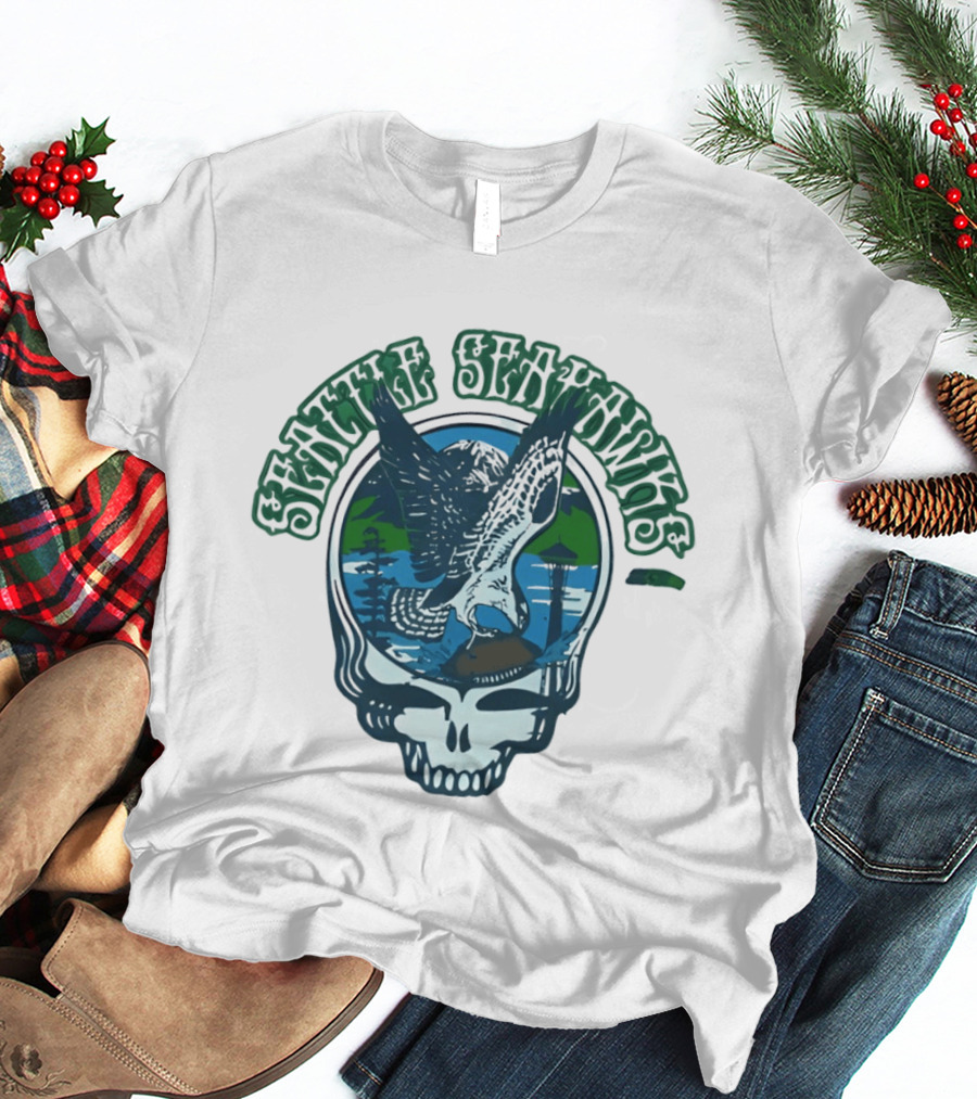 Seattle Seahawks Grateful Dead Steal Your Face Eagle T-Shirt