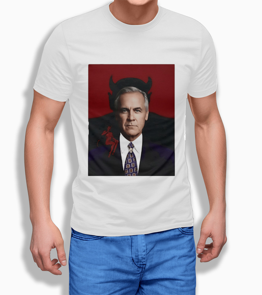 Mark Carney Devil Horns Red T-Shirt