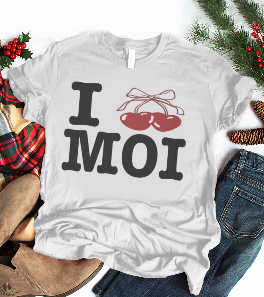 Cozy Crush I Love Moi Cherry Bow T-Shirt