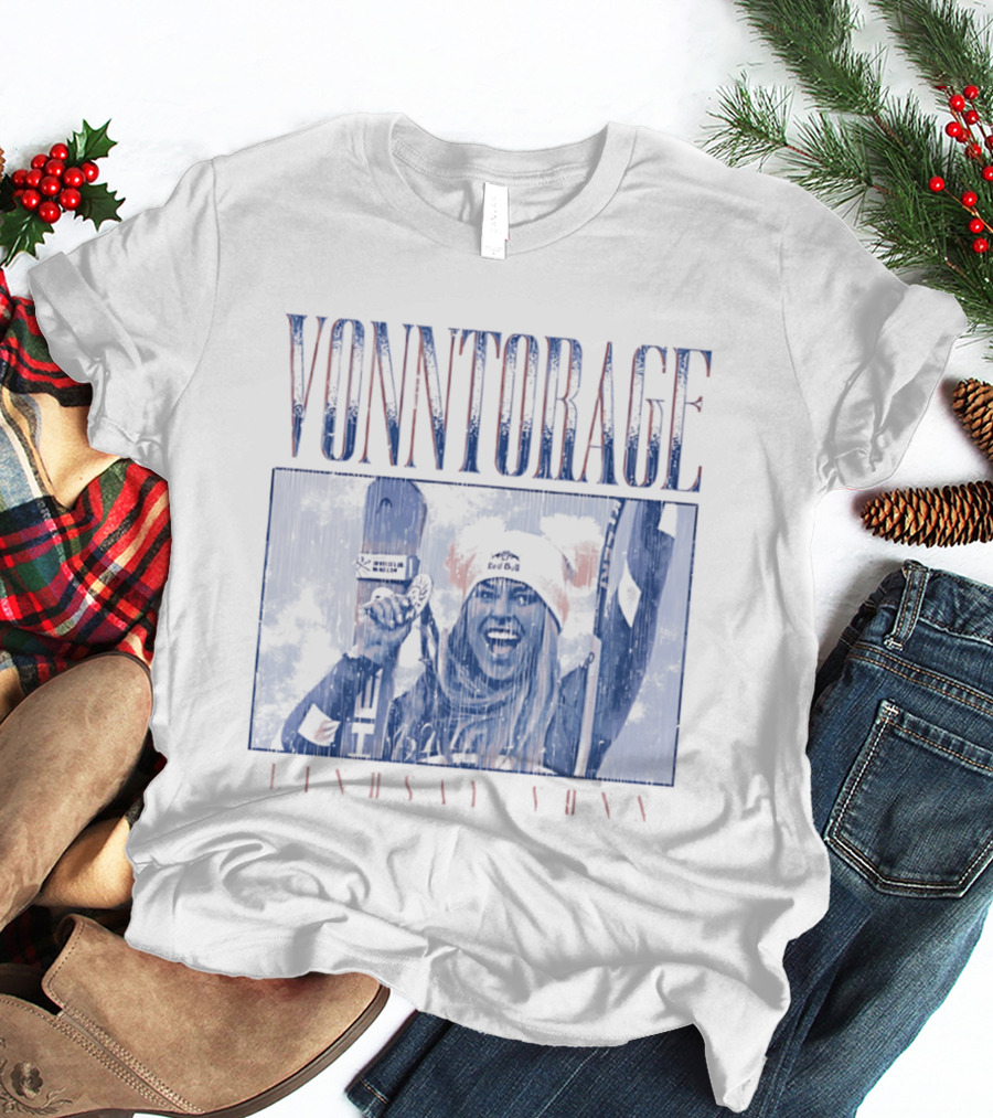 VONNtorage Lindsey Vonn Skiing Championship Fan Gear T-Shirt