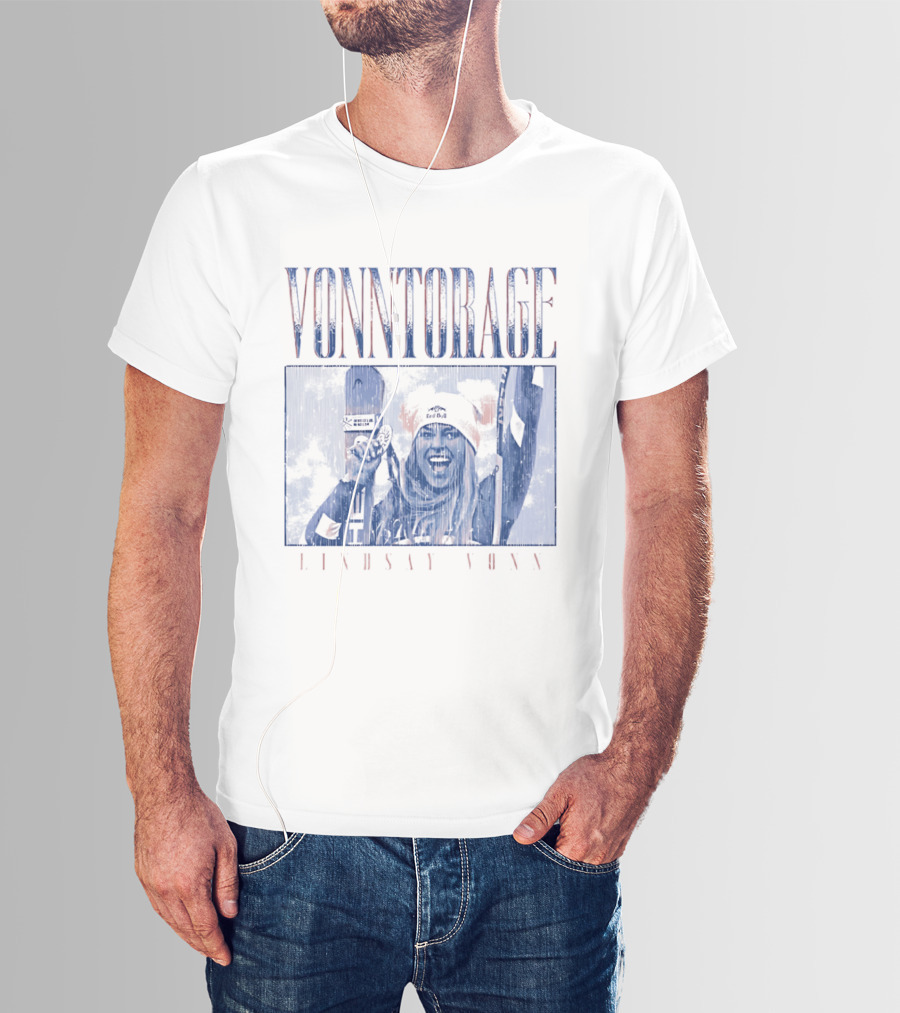 VONNtorage Lindsey Vonn Skiing Championship Fan Gear T-Shirt