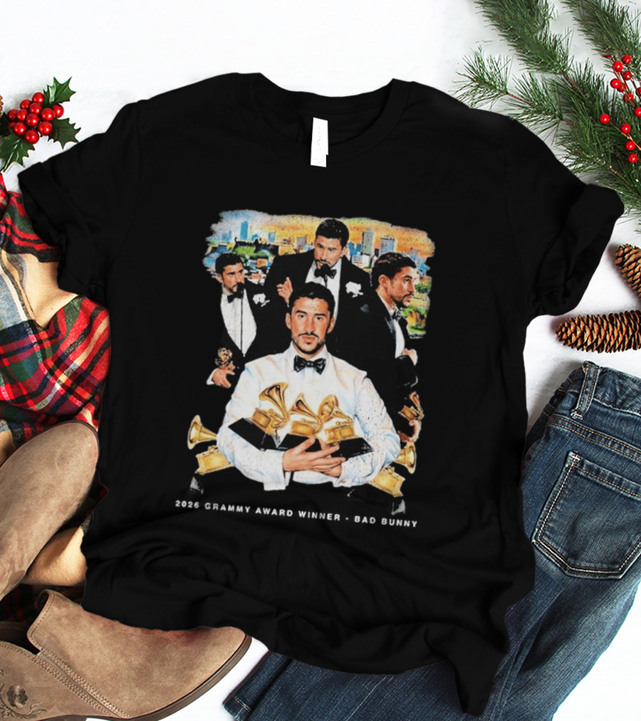 Congrats Bad Bunny 2026 Grammy Award Winner Album Of The Year T-Shirt