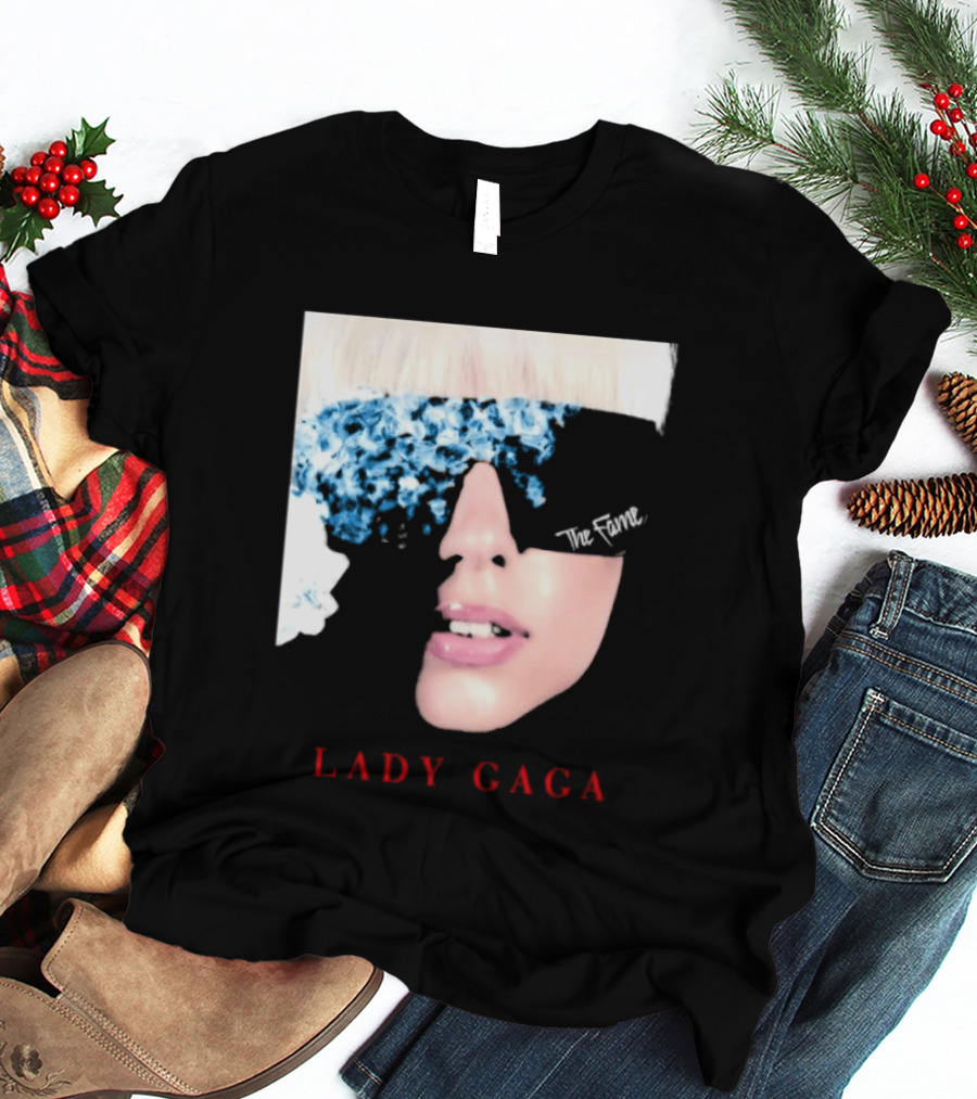 Lady Gaga The Fame Debut Album Iconic Glasses T-Shirt