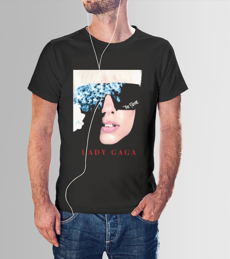 Lady Gaga The Fame Debut Album Iconic Glasses T-Shirt