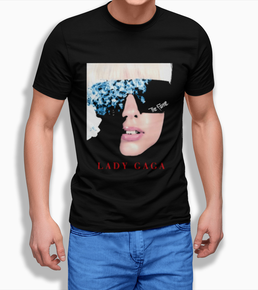 Lady Gaga The Fame Debut Album Iconic Glasses T-Shirt