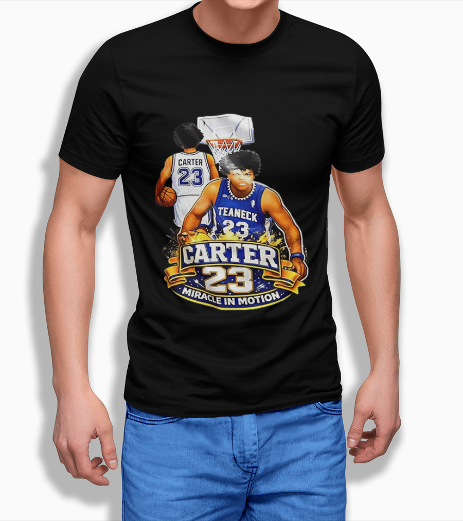 Carter 23 Teaneck Basketball Miracle In Motion T-Shirt