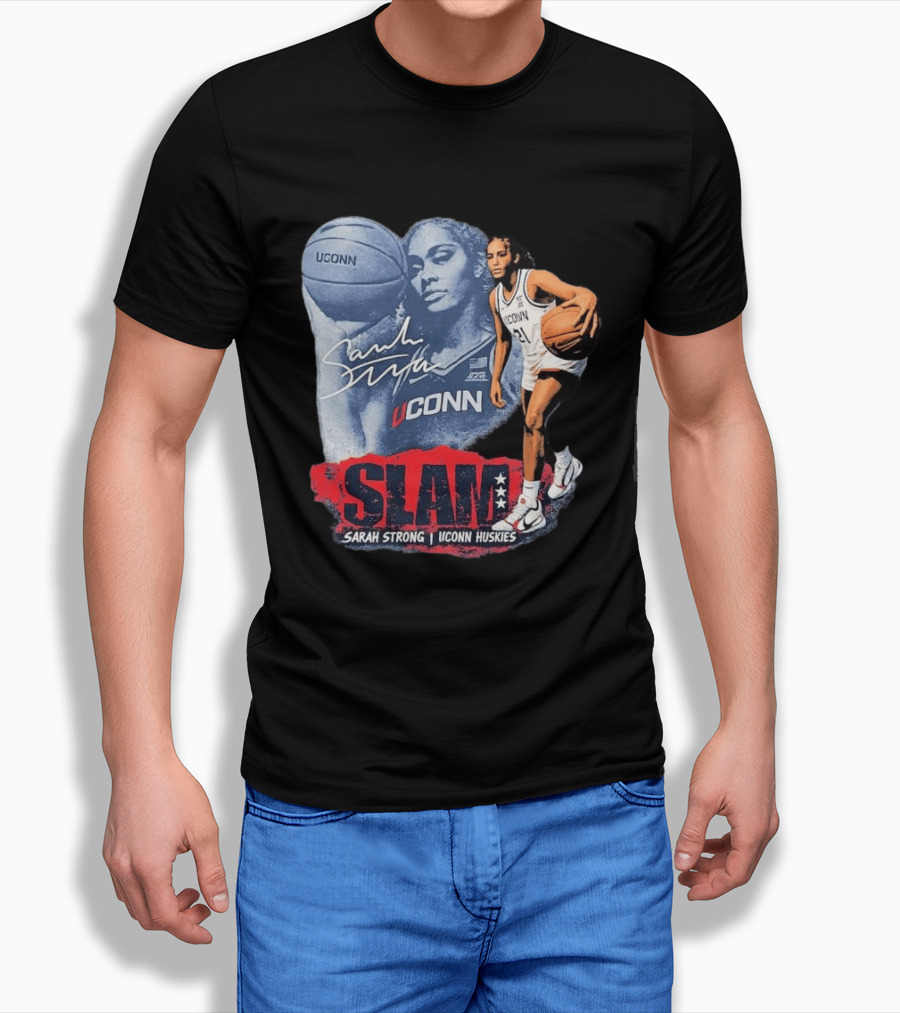 UConn Huskies SLAM Sarah Strong Basketball Legend T-Shirt