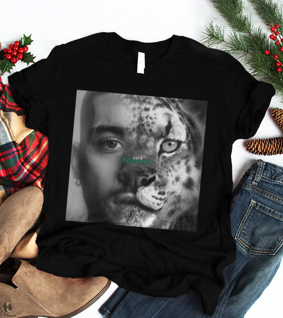 Zayn Konnakol Half Human Half Leopard Face T-Shirt
