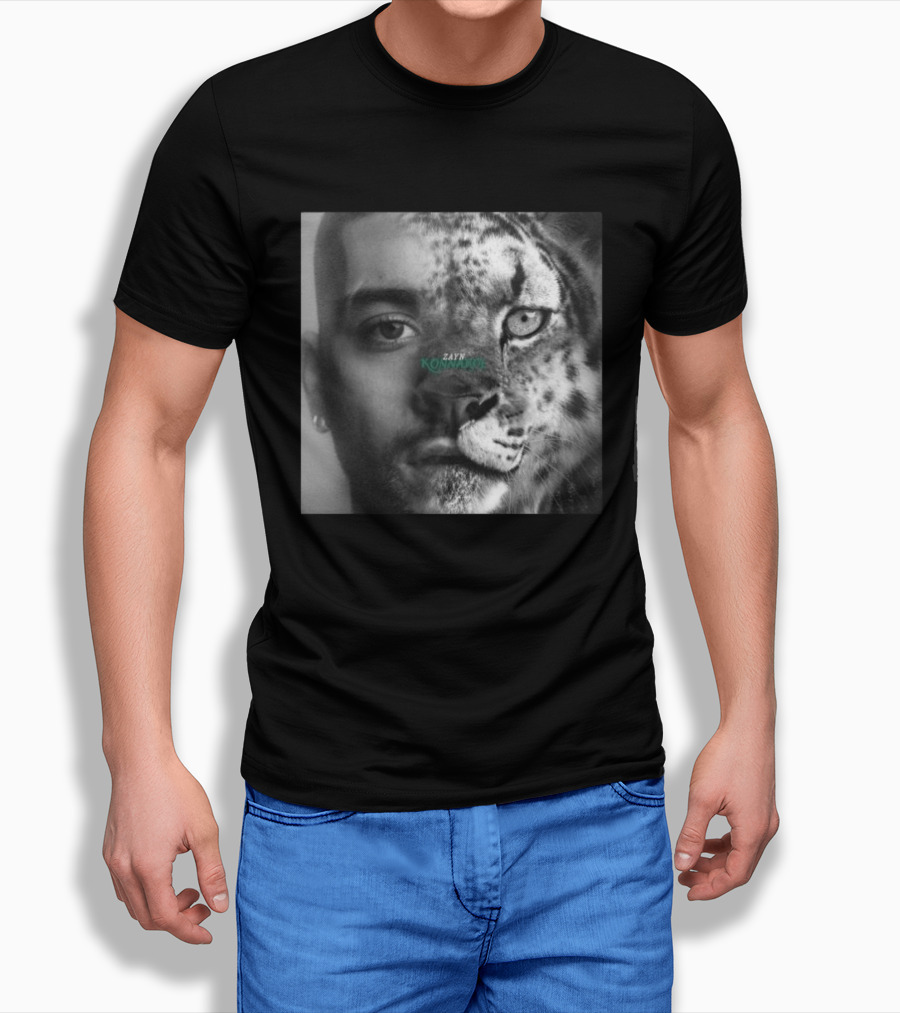 Zayn Konnakol Half Human Half Leopard Face T-Shirt