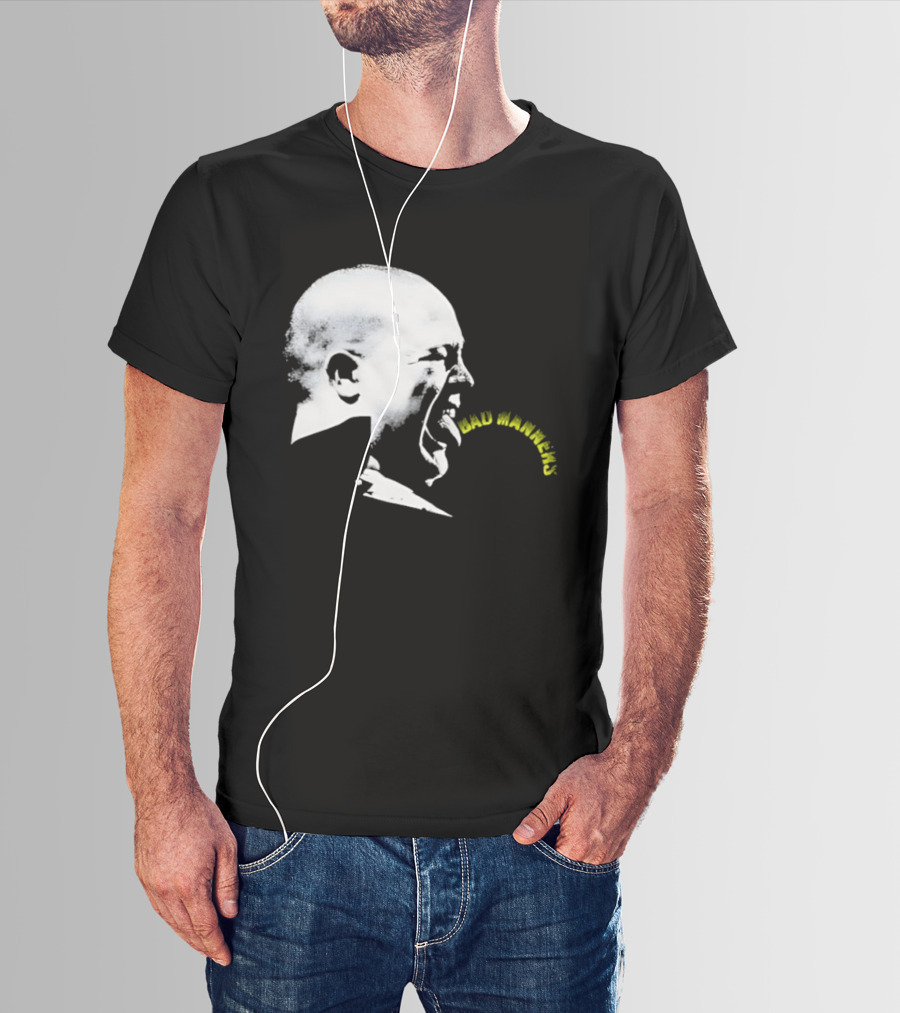 Bad Manners Buster Bloodvessel Tongue Out Profile T-Shirt