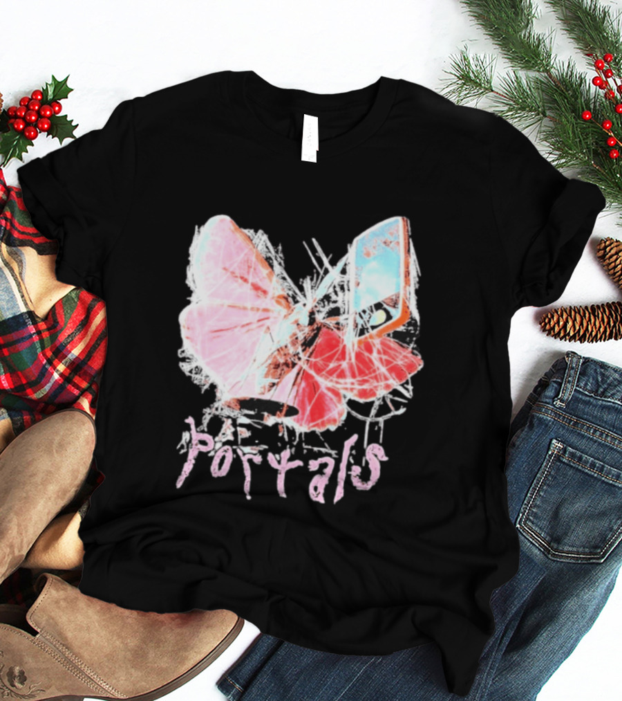 Melanie Martinez Portals Spiderweb Butterfly Phone T-Shirt