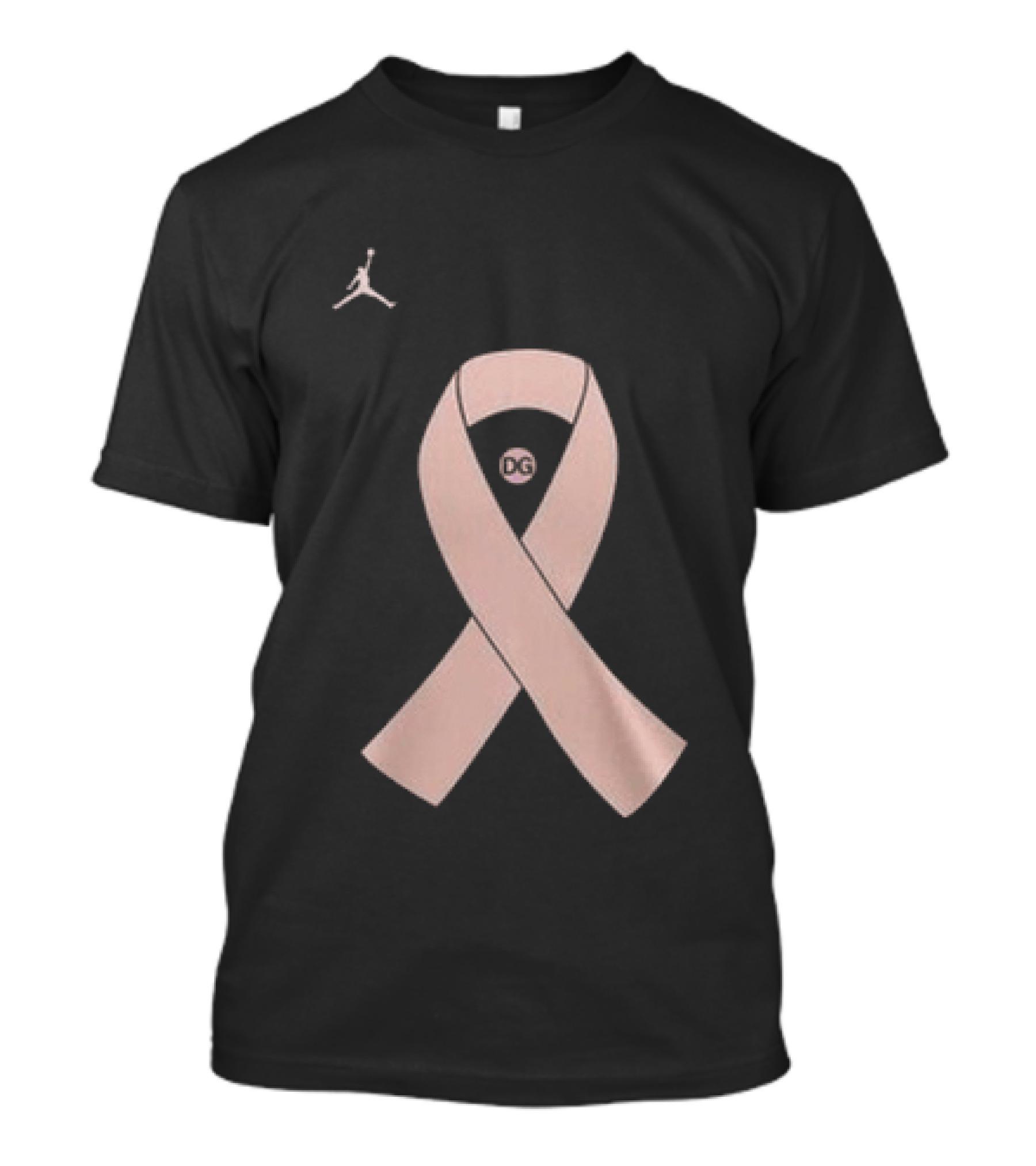 North Carolina Tar Heels Courtney Banghart Pink Out 2026 Jordan Jumpman Ribbon T-Shirt