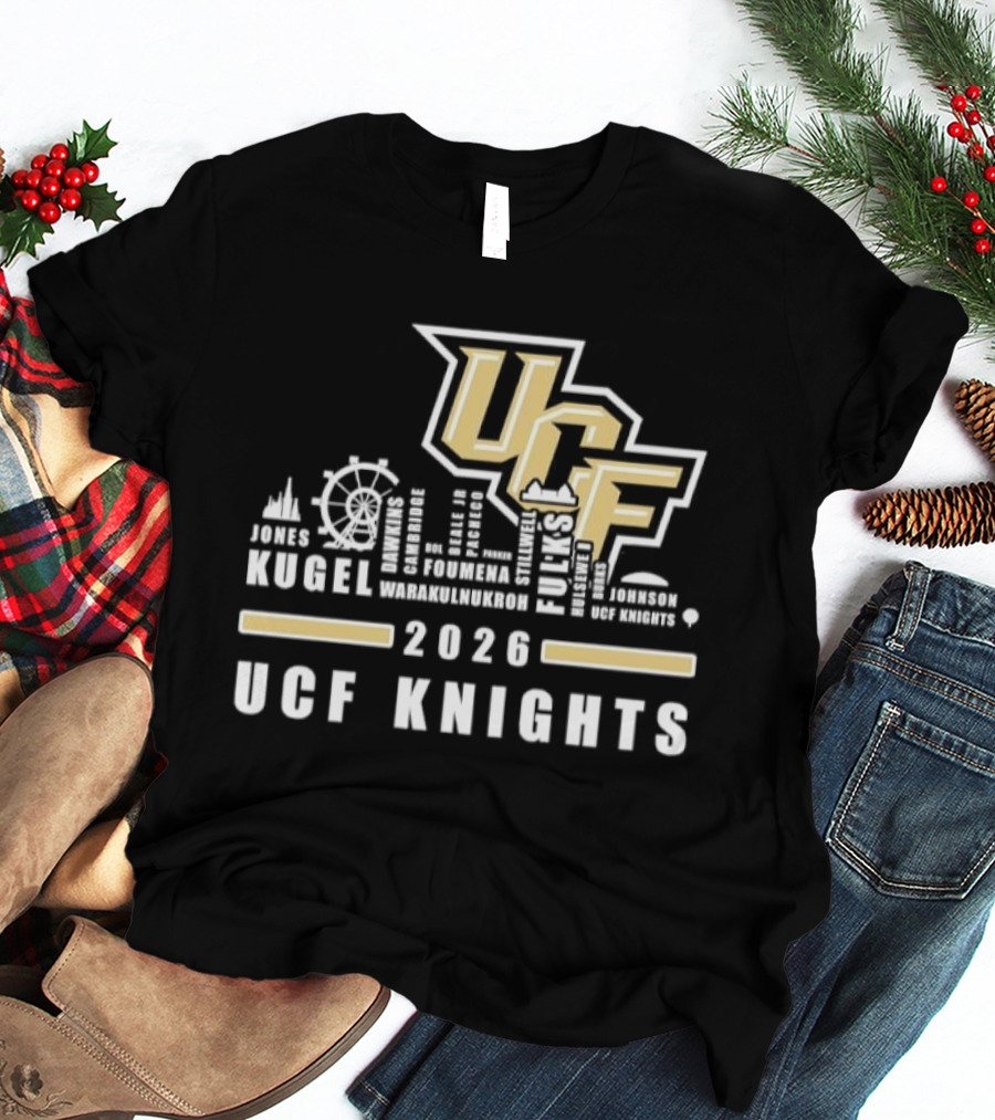 UCF Knights Kugel Campbell 2026 Skyline T-Shirt