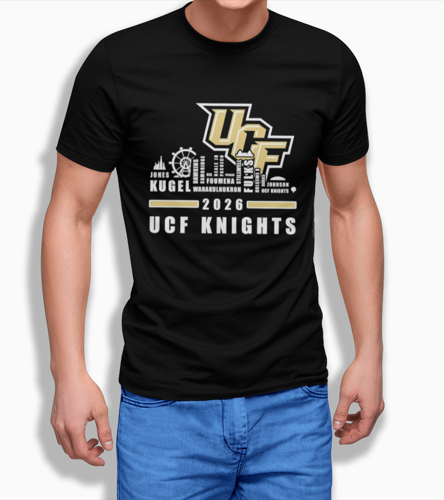 UCF Knights Kugel Campbell 2026 Skyline T-Shirt