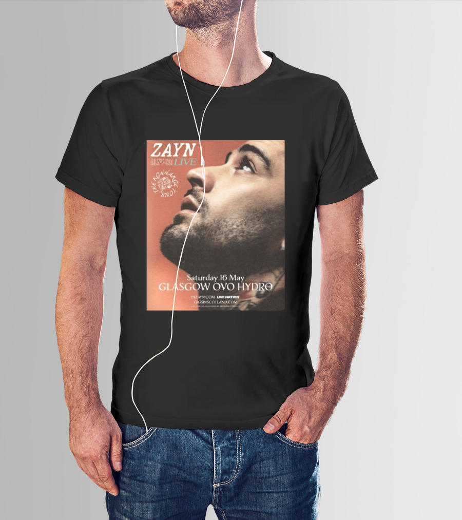 Zayn Live The Konnakol Tour 2026 Glasgow OVO Hydro Saturday 16 May T-Shirt