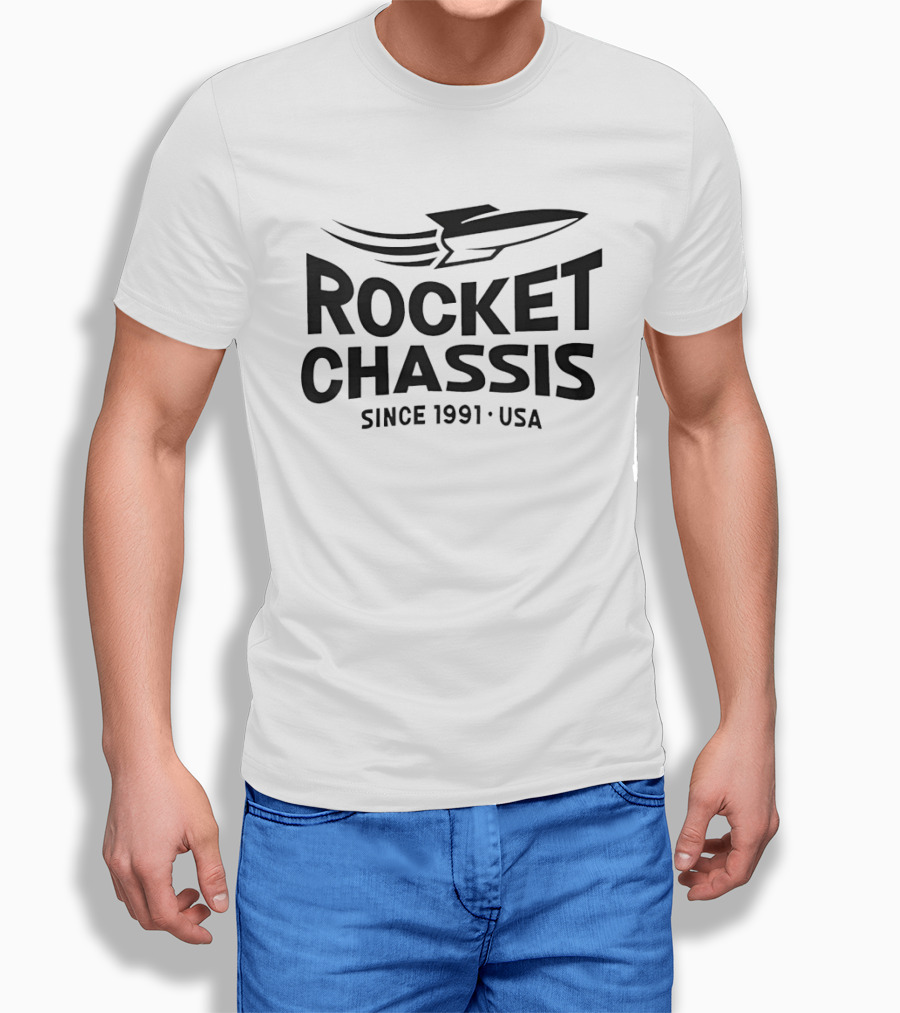 Rocket Chassis Since 1991 USA Racing Heritage T-Shirt