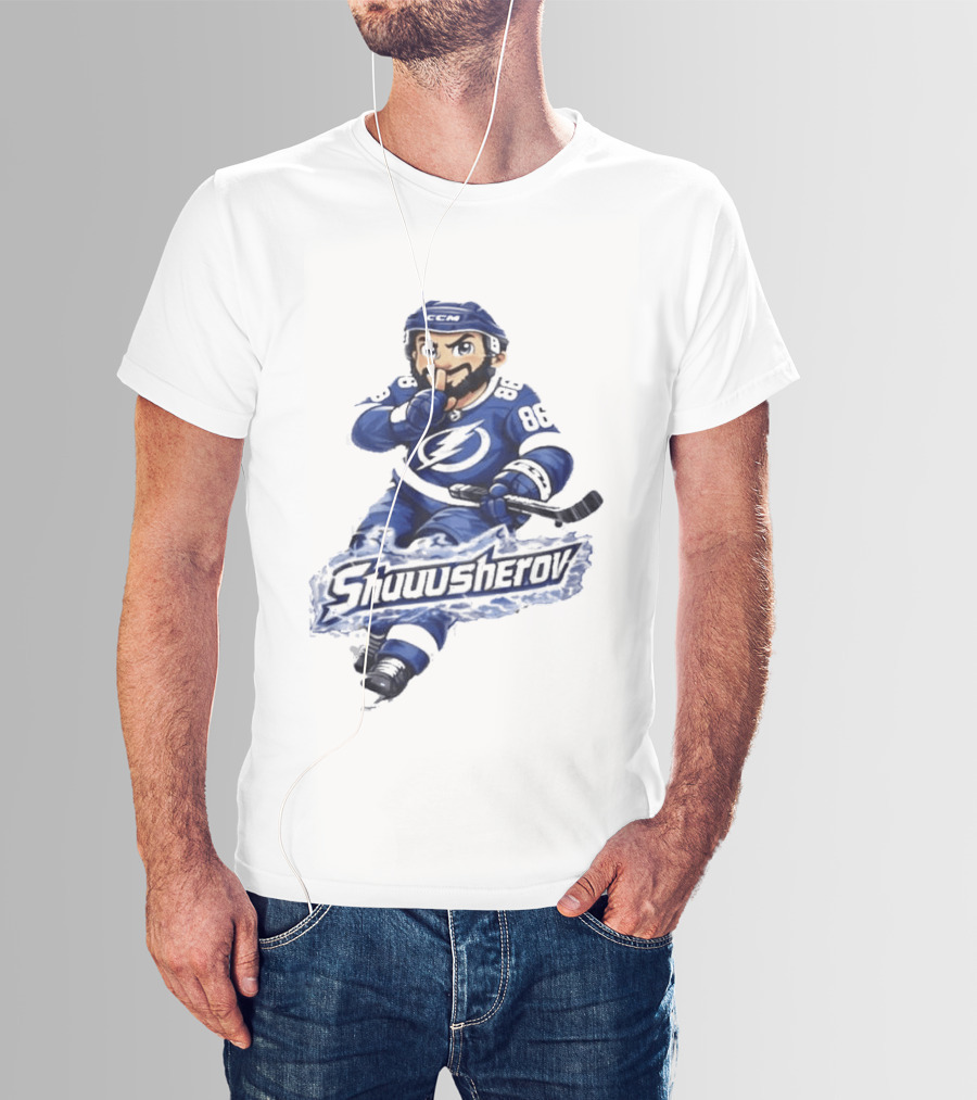 Tampa Bay Lightning Nikita Kucherov Shuuusherov Hockey Player T-Shirt