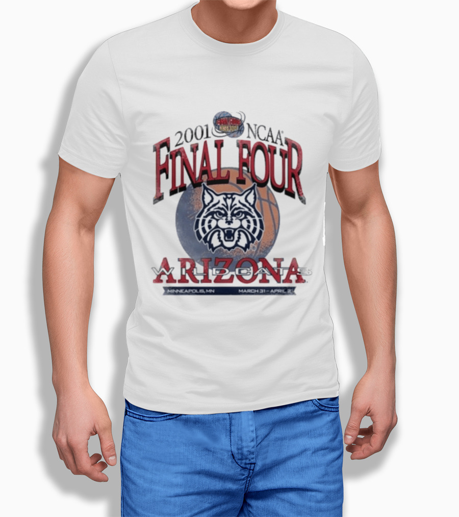 2001 NCAA Final Four Arizona March 31 April 2 Minneapolis T-Shirt