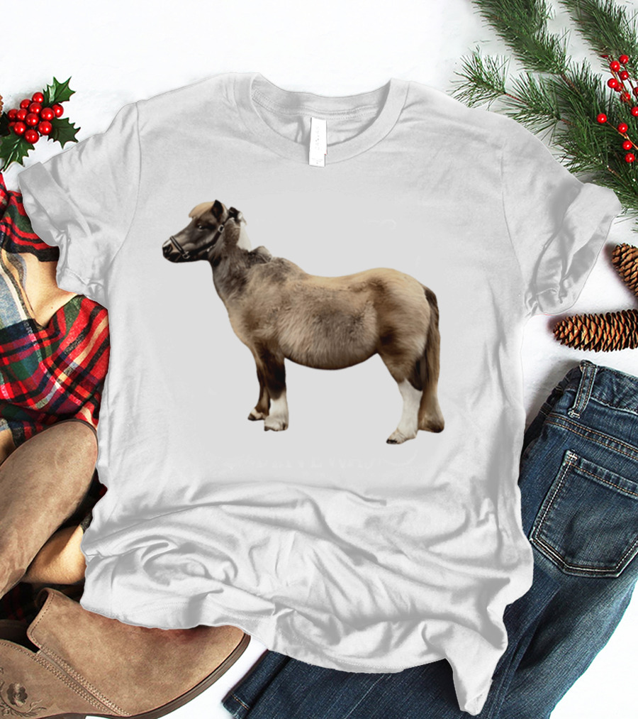 Doug Shetland Pony And Horse Hybrid Image T-Shirt
