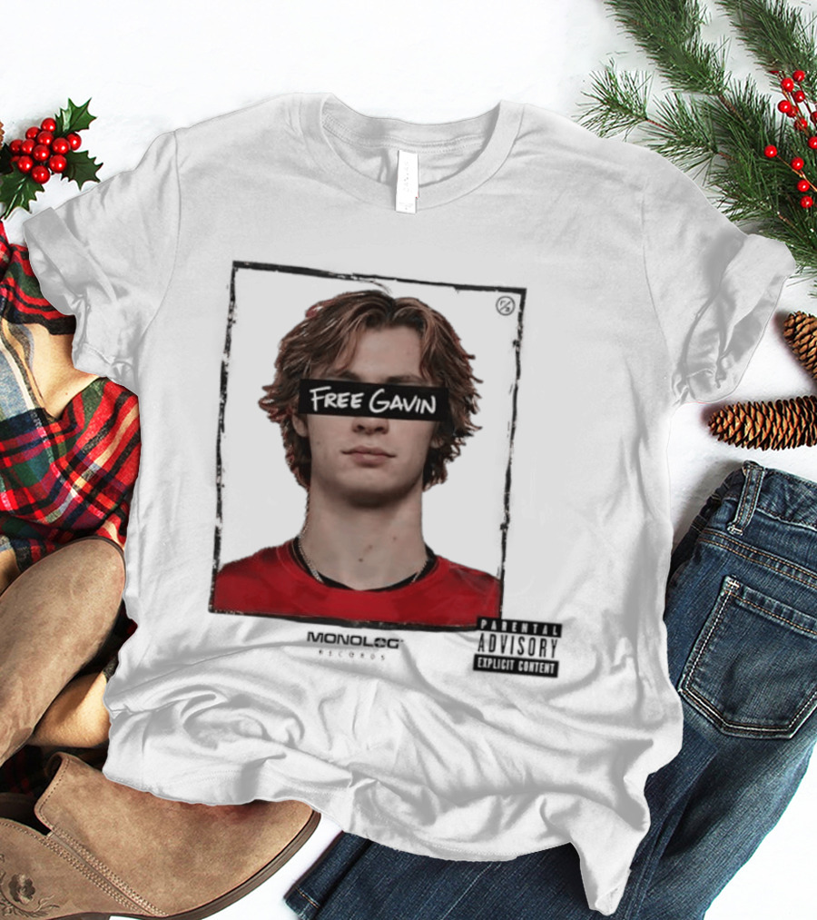Free Gavin Mopnolog Records Parental Advisory Explicit Content T-Shirt