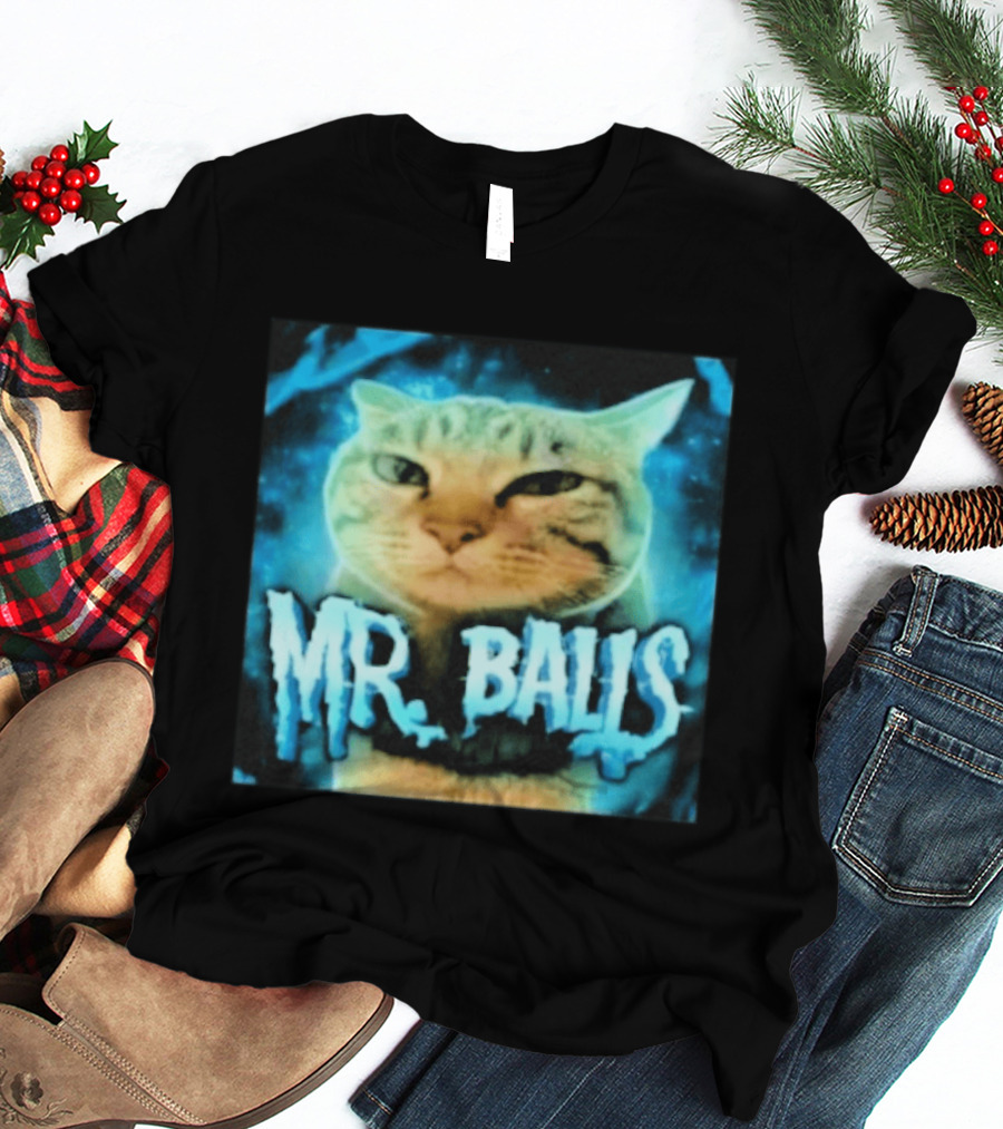 Mr Balls Cat T-Shirt