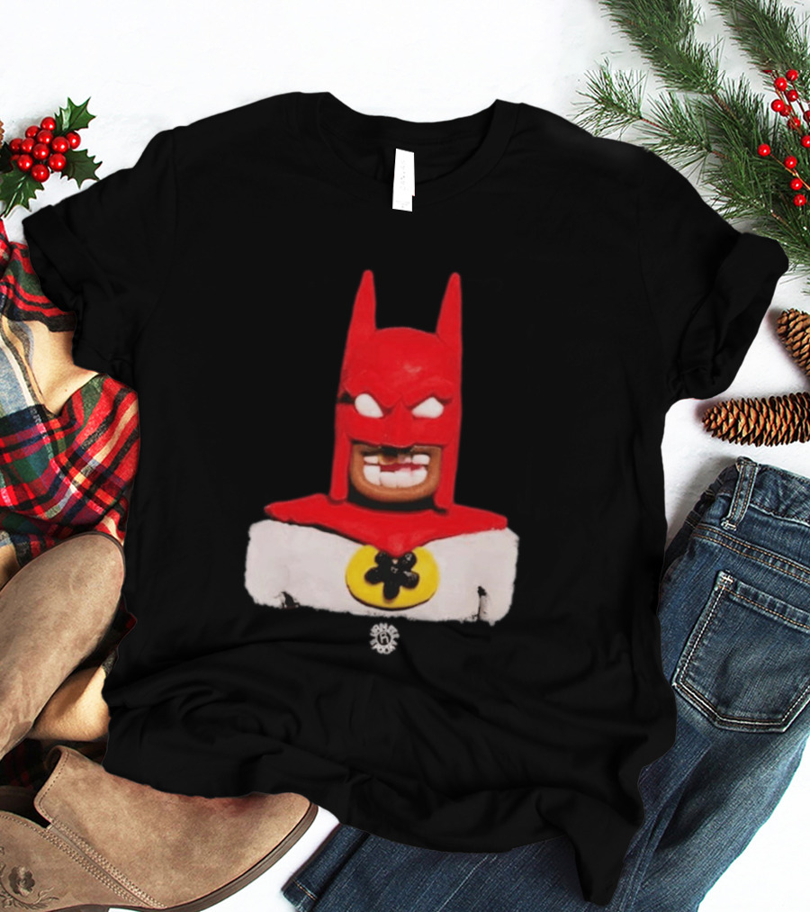 Spooky Vameee Batman Red White Figure T-Shirt