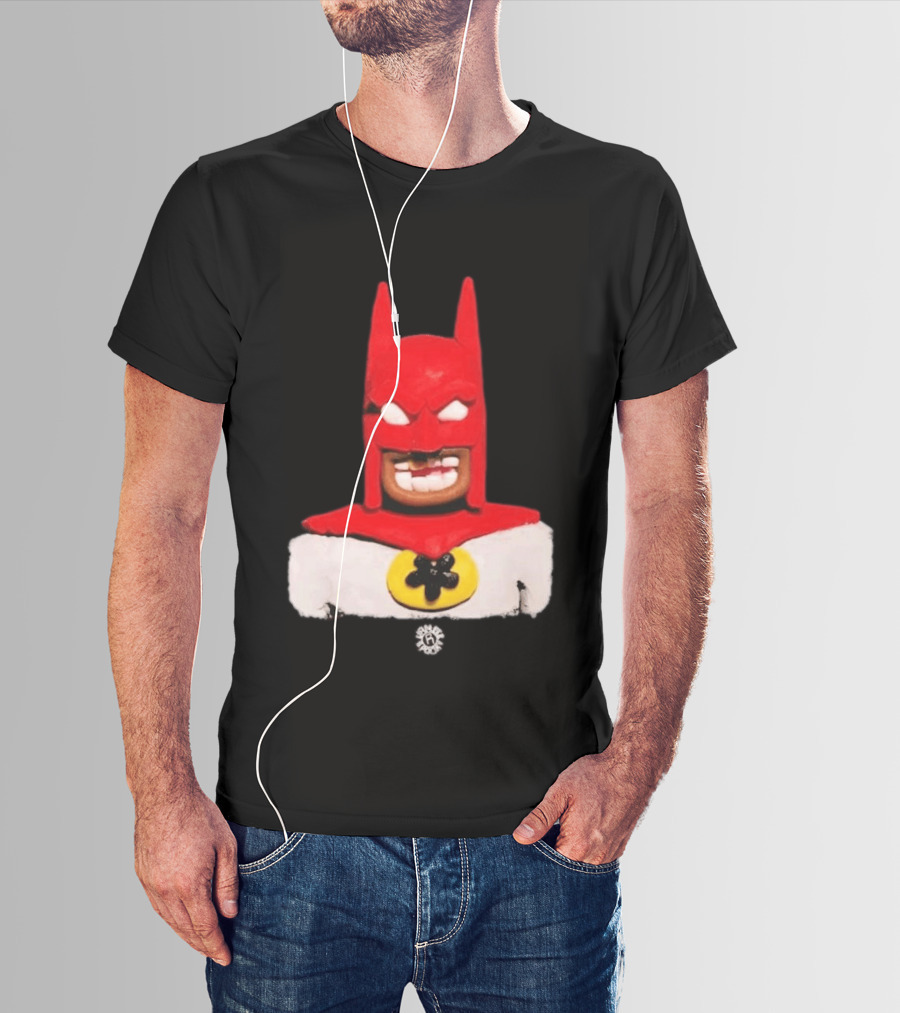 Spooky Vameee Batman Red White Figure T-Shirt