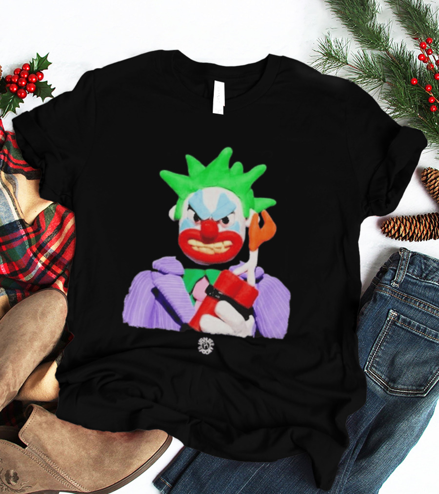 SPOOKY X VAMEEE Joker Clown Holding Dynamite T-Shirt