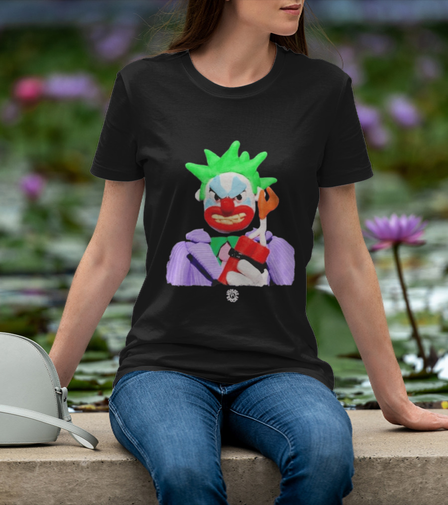 SPOOKY X VAMEEE Joker Clown Holding Dynamite T-Shirt